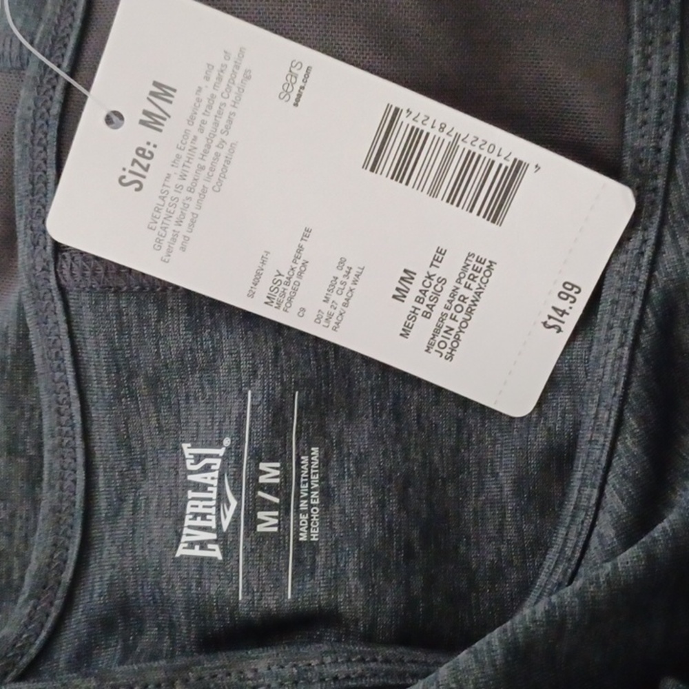 3 New Women's Everlast Wicking T Shirts Purple, Blue, and Gray Size Medium Missy - Picture 10 of 13